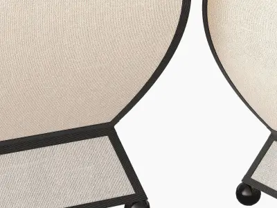 Molto Pagoda Table Lamps 3D model