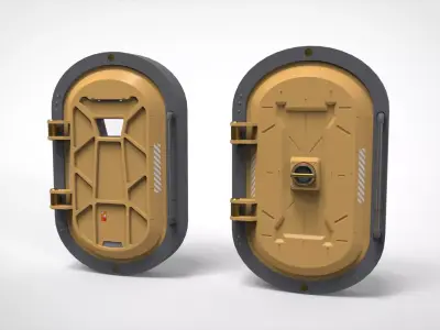 sci fi door 24 3D model
