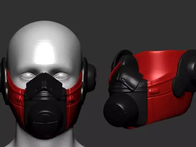 helmet high poly sculpt 3d printable  3D model