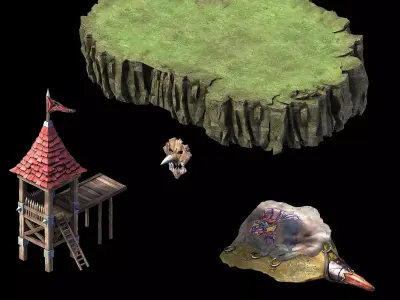 Steam Harbour - Camp - Sentinel Platform 02 3D model
