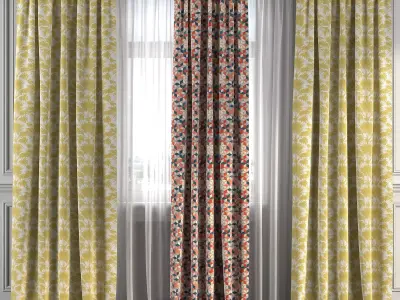 Curtain Set 236 3D model
