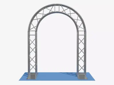 Modular Aluminum Arch Truss System Event Entrance  3D model