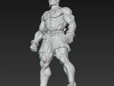 Dhalsim from Street Fighter 3D print model