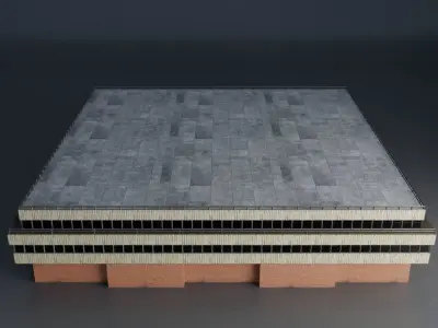 URBAN CITY BUILDING 14 Low-poly 3D model