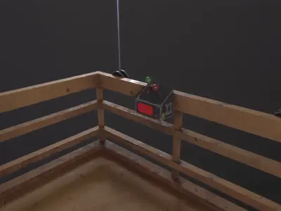 Facade Lift 3D Model Low-poly 3D model