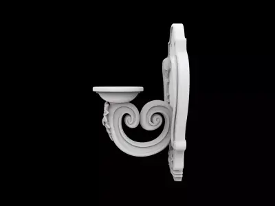 Elegant Wall Mounted Candle Sconce Home Decor  3D print model