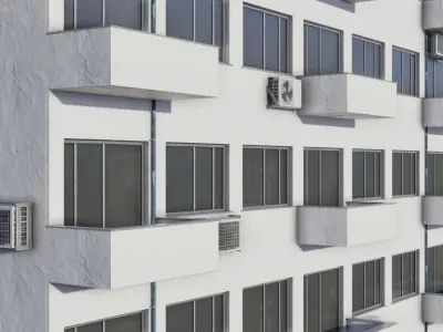 European Building 11 Low-poly 3D model