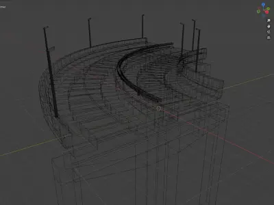 Road Network for Unity UnityRoadMaster  Low-poly 3D model