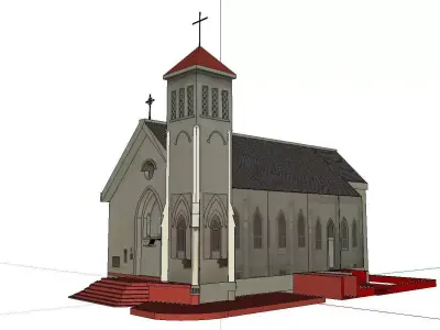 Architecture-Religion-God-Culture-Temple-050 church 3D model