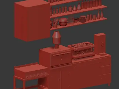 Restaurant Technology Zone Kit v2 3D model