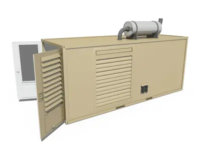 20ft Generator Container Version 1 3D model