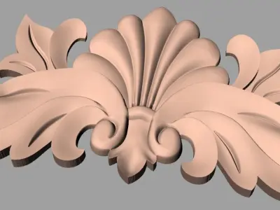 Artcam 3D relief STL models for CNC woodworking E136 3D model