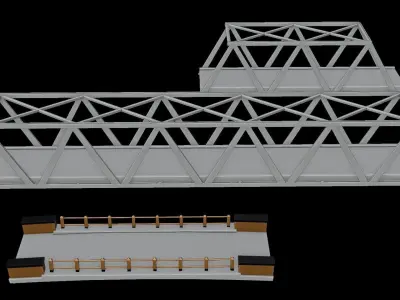 Bridge Low-poly 3D model