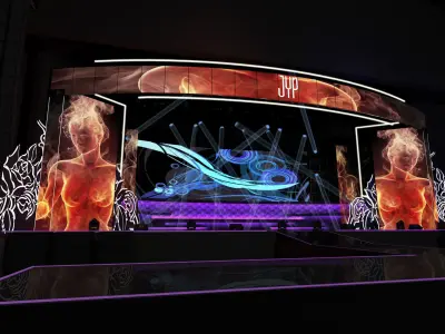 Concert Stage 3 3D model