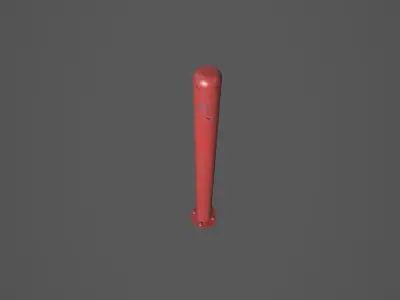 Barrier Low-poly 3D model