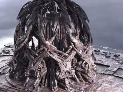 Dark Ages Tower Shield Arena  3D model