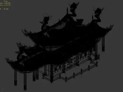 Game Architecture - Royal Palace - Shing Mun 01 3D model