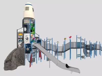 Playground for children 08 3D model