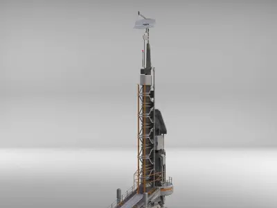  antenna post 1 3D model