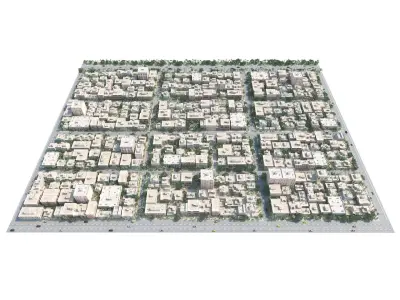 urban building complex 3D model