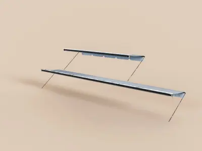 Exterior Awning Type B Set of 2 Low-poly 3D model