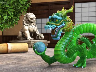  Colorful Traditional Chinese Dragons Collection 