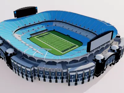 Bank of America Stadium - Charlotte Panthers USA 3D model