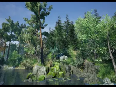 Nature Package Low-poly 3D model