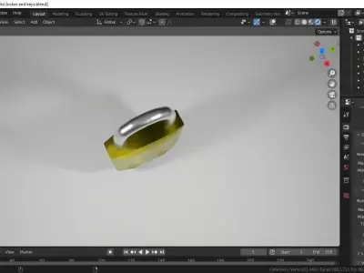 Lock and Key 3D model
