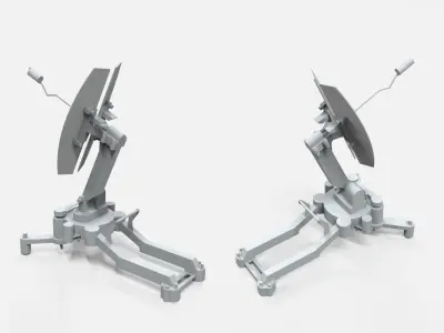 Sci fi antenna 5 3D model