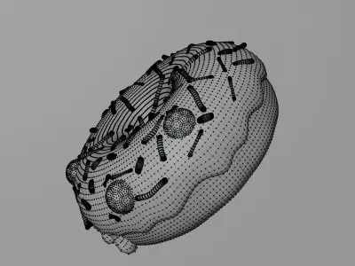 Chocolate Donut  3D model