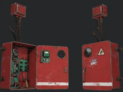 Fuse Box Low-poly 3D model