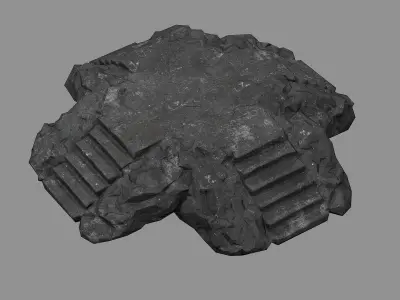 Staris Rock 08 Low-poly 3D model
