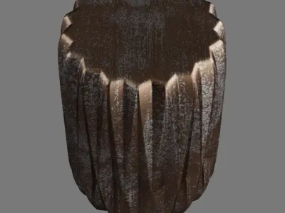 Easi Garden Stool in Brown 3D model