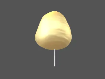 Cotton Candy V1 010 Low-poly 3D model