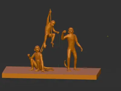 The Monkey Lamp 3D print model