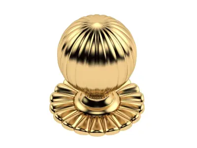 Flower Mortice Door Knob 3D model