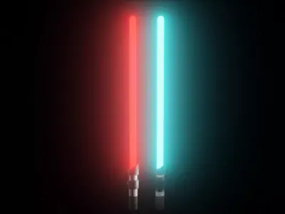 Light Saber From Star Wars Free low-poly 3D model