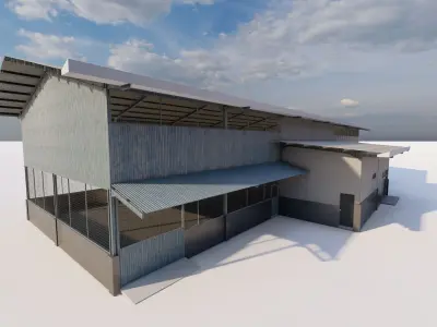 Warehouse-Warehouse Building 3D model