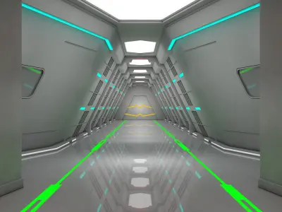 Sci Fi Corridor 3D model
