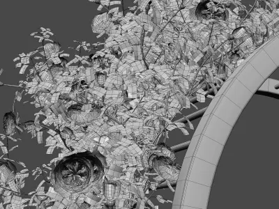 Climbing Rose - Rose Gate 3D model