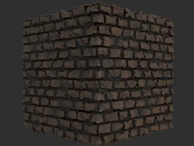 Brick Wall materials 3D model