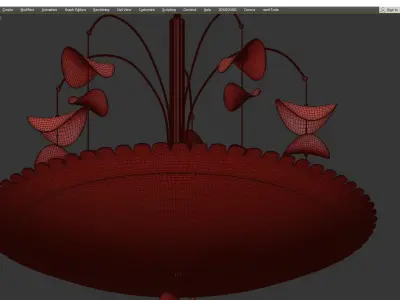 Hudson Valley Paavo Chandelier Low-poly 3D model