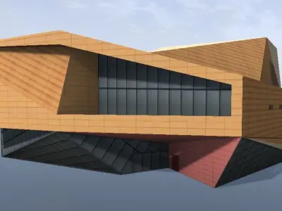 Agora Theater Lelystad Nederland 3d model Low-poly 3D model