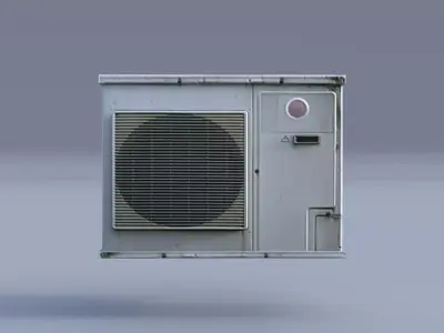 AC Window Free 3D model