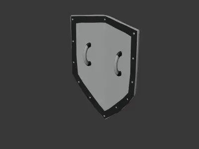 Shield - Guardian Defense Model Low-poly 3D model