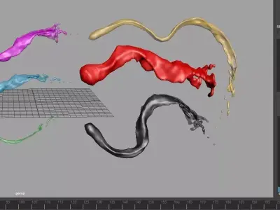 Animated Water Jet Rig 3D model