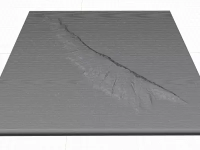 San Clemente island full 3D model terrain 3D model