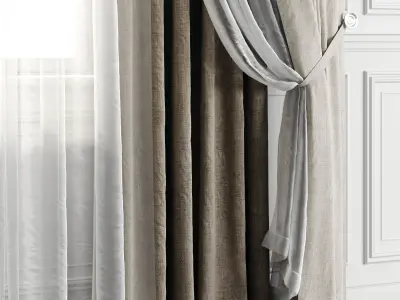 Curtain Set 502C 3D model