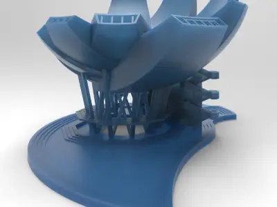 Art Science Museum of Singapore Marina Bay 3D print model